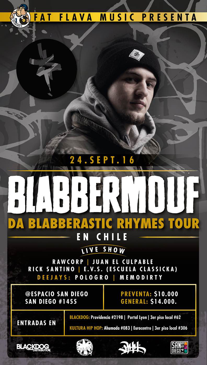BlabberMouf en Chile (Flyer)
